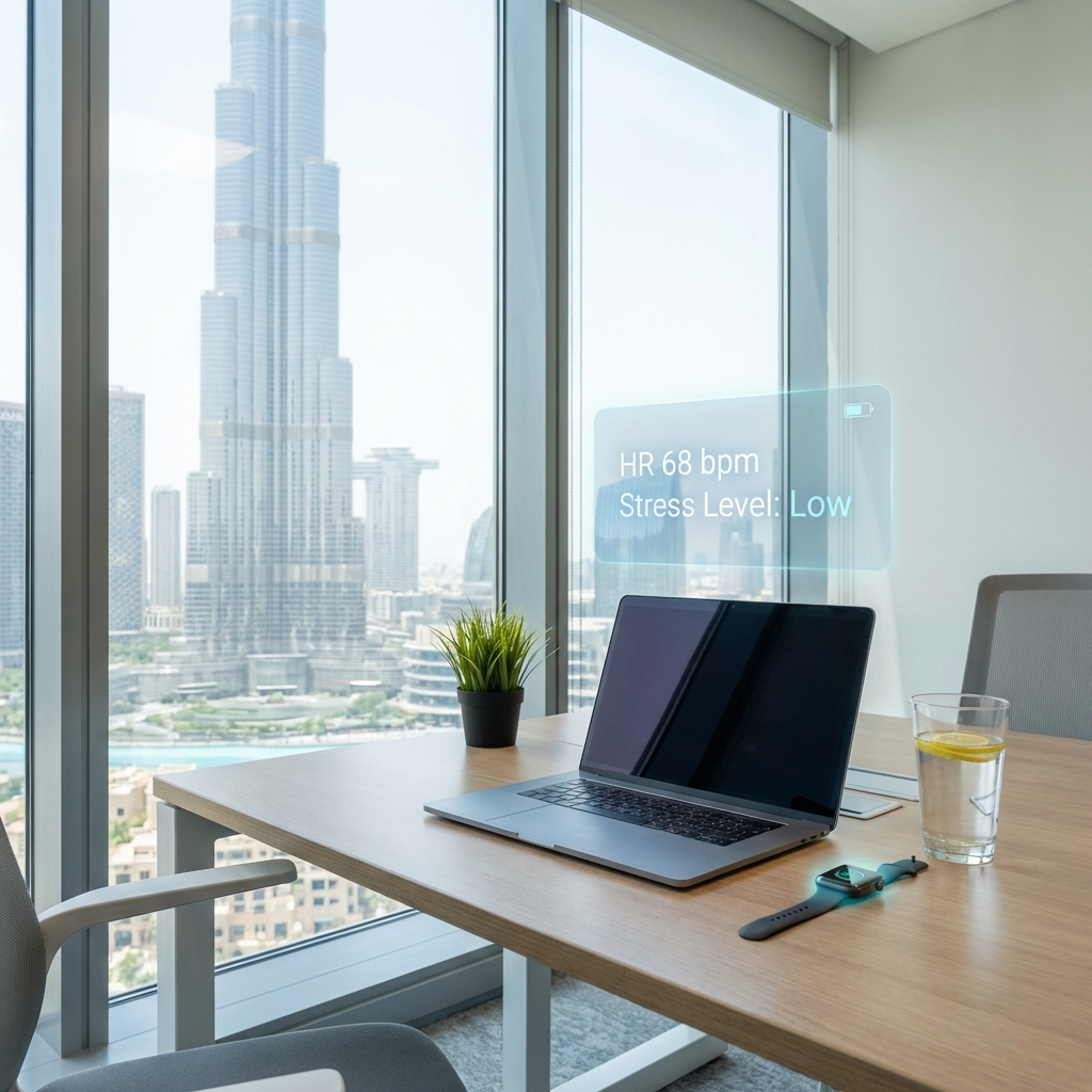 Professional office setting in Dubai focused on health